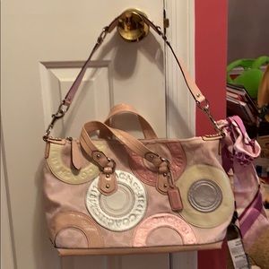 Coach satchel  swirl pink handbag